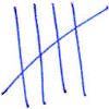 five tally marks