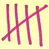 five tally marks