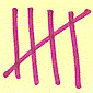 five tally marks