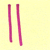 two tally marks