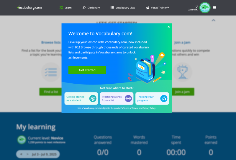 IXL - What is the Vocab Zone?