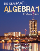 IXL skill plan | Algebra 1 plan for Big Ideas Math Oklahoma