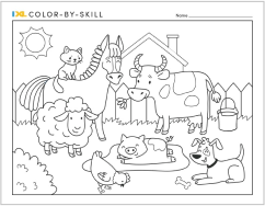 IXL Color by Skill Farm