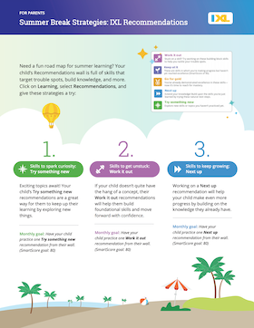 IXL Summer Break Strategies PDF