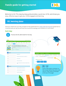 IXL Family Guide PDF