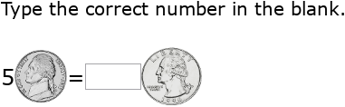 IXL | Exchanging coins - with pictures | 1st grade math