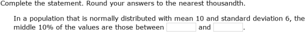 IXL - Find values of normal variables (Algebra 2 practice)
