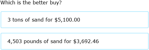 IXL - Unit prices with unit conversions (Geometry practice)