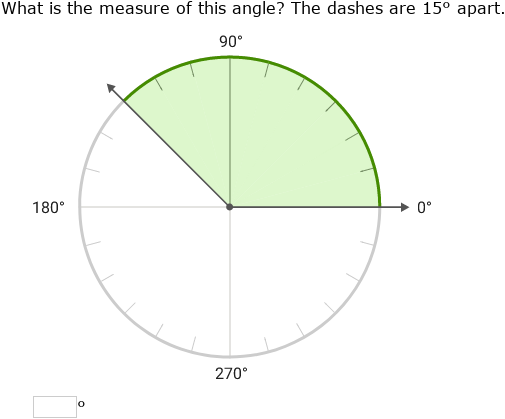 IXL | Measure angles on a circle | 4th grade math