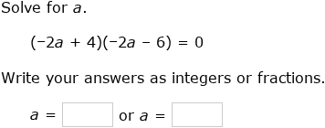 IXL - Solve a quadratic equation using the zero product property ...