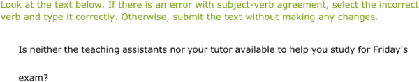 IXL | Identify and correct verb agreement with compound subjects | 12th