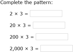 IXL | Multiplication patterns over increasing place values: up to ...
