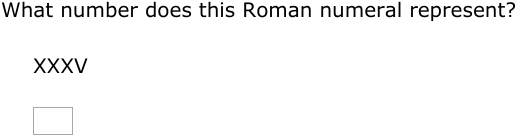 IXL | Roman numerals I, V, X | 1st grade math