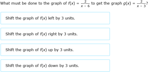 IXL - Checkpoint: Function transformations (Algebra 1 practice)