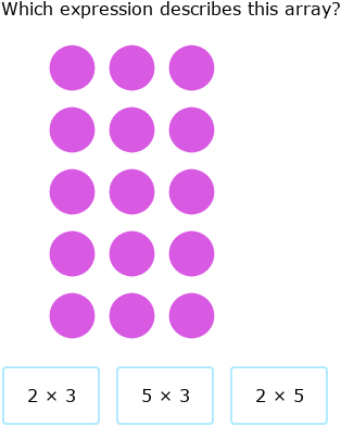 IXL | Identify multiplication expressions for arrays: multiply by 1, 2 ...