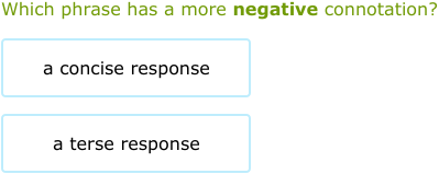 IXL | Positive and negative connotation | 6th grade language arts