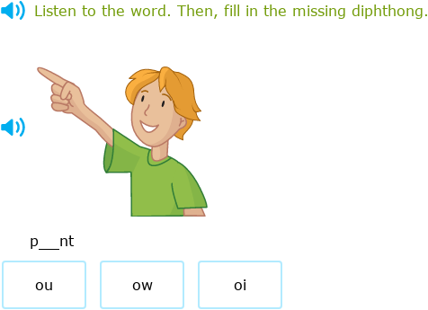 IXL | Vowel diphthong words and sentences | 3rd grade language arts