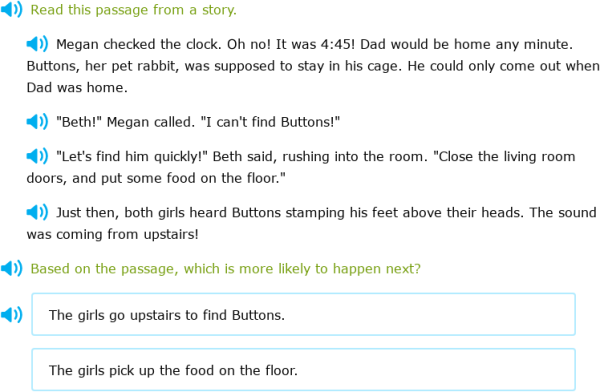 IXL | Make predictions about a story | 2nd grade language arts
