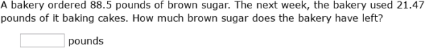 IXL | Subtract decimals: word problems | 4th grade math