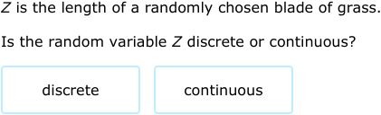 IXL - Identify discrete and continuous random variables (Algebra 2 ...