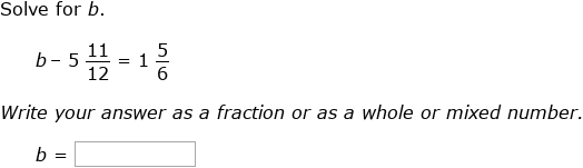 IXL | Solve one-step addition and subtraction equations with fractions ...