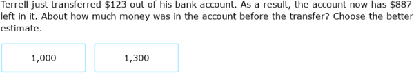 IXL | Estimate sums, differences, products, and quotients: word ...