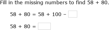IXL | Use compensation to add: sums up to 200 | 3rd grade math