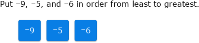 IXL | Compare and order integers: negative ten to positive ten | 6th ...