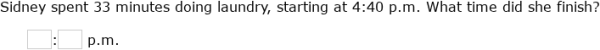 IXL | Find the start time or end time: word problems | 3rd grade math