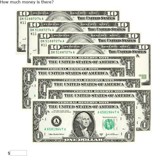 IXL | Count money - $1 and $10 bills | 2nd grade math