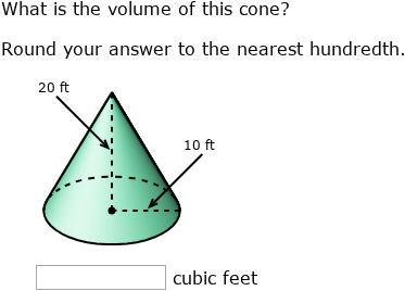 Volume Of A Cone Math Problem