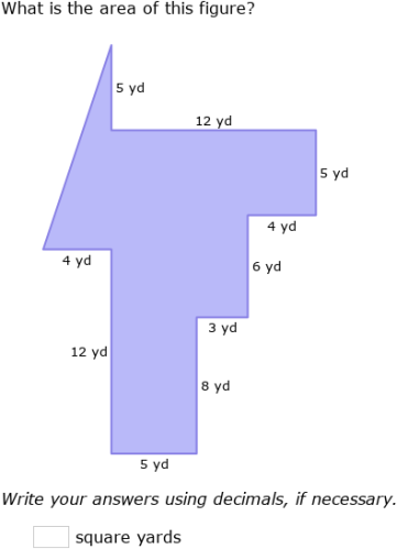 IXL | Area of compound figures with triangles | 7th grade math