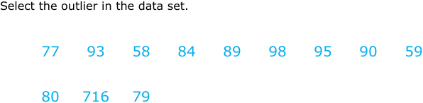 IXL - Identify an outlier (Algebra 2 practice)