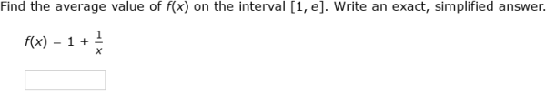 IXL - Average value of a function (Calculus practice)