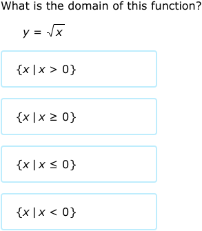 IXL - Domain and range of radical functions (Precalculus practice)