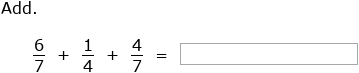 IXL | Add 3 fractions with unlike denominators | 5th grade math