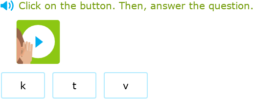 IXL | Choose the letter that matches the consonant sound: b, d, j, k, p ...