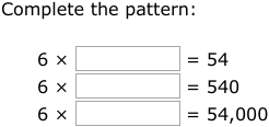 IXL | Multiplication patterns over increasing place values | 4th grade math