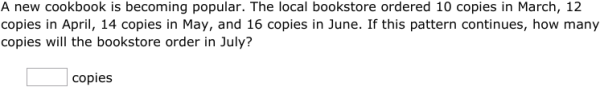 IXL | Sequences: word problems | 7th grade math