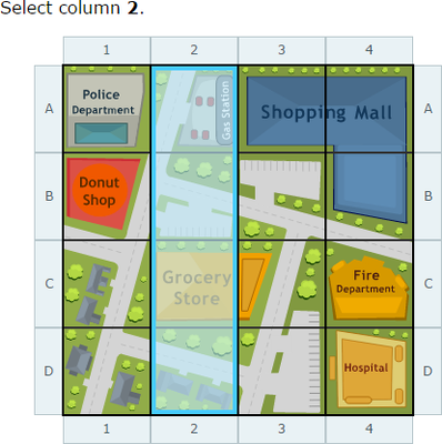 IXL - Read a letter-number grid (3rd grade social studies practice)