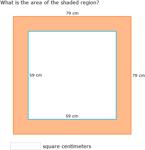 IXL | Area between two rectangles | 8th grade math