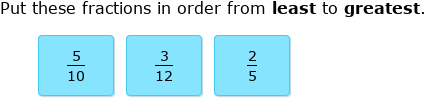 IXL | Order fractions | 4th grade math