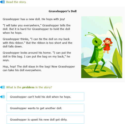 IXL | Read alone and identify plot elements | 2nd grade language arts