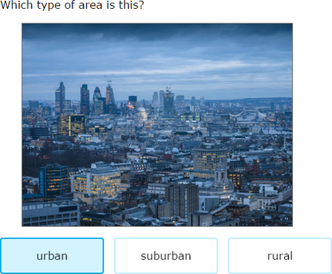 IXL - Identify urban, suburban, and rural areas (3rd grade social
