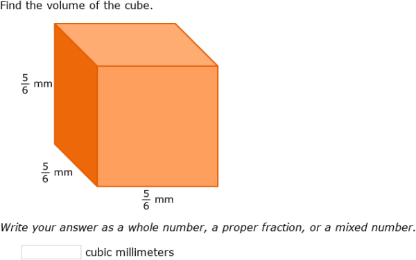 IXL | Volume of cubes and rectangular prisms with fractional side ...