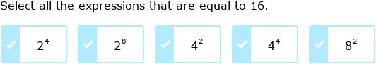 IXL | Write and evaluate numerical expressions with exponents | 6th ...