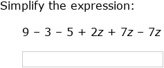 IXL | Simplify expressions by combining like terms | 7th grade math