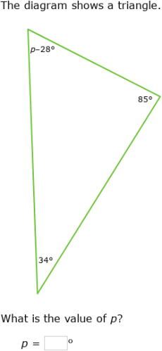 IXL | Triangle Angle-Sum Theorem | 7th grade math