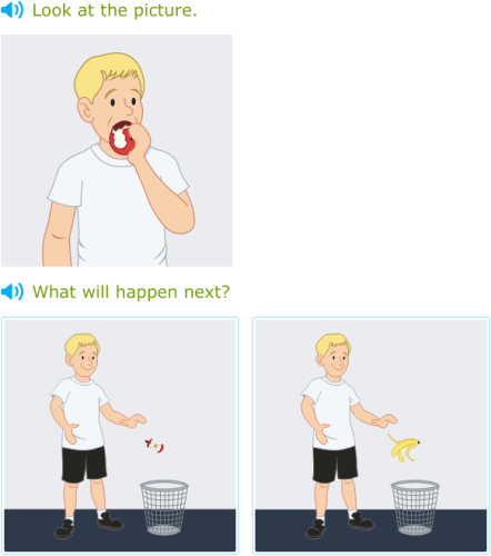 IXL | What will happen next? | Kindergarten language arts