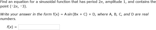IXL - Write equations of sine functions using properties (Algebra 2 ...